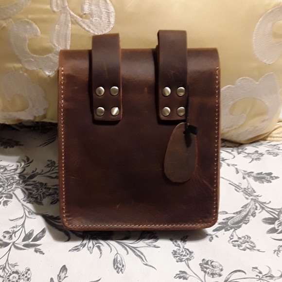 NEW Genuine Leather Waist Belt Pack - Picture 2 of 7